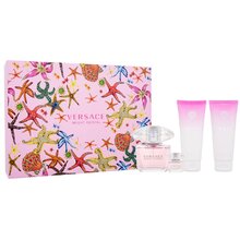 Versace Bright Crystal Dovanų rinkinys EDT Kvepalai 90 ml, kūno losjonas 100 ml Crystal Bright, dušo želė 100 ml ir miniatiūros Bright Cr 90ml