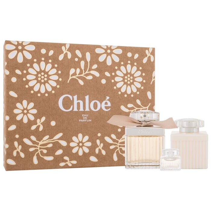 Chloé Chloe dovanų rinkinys EDP 75 ml kūno losjonas 100 ml ir Chloé Chloé minature EDP 5 ml Moterims