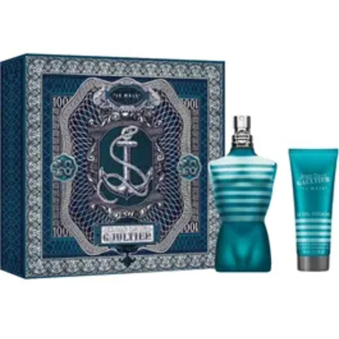 „Le Male Great Gift Set“ tualetinio vandens rinkinys (EDT Kvepalai), 125 ml, dušo želė ir „Le Male“, 75 ml Vyrams