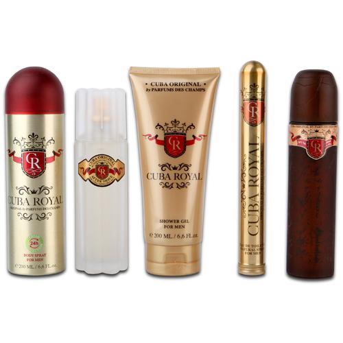 Cuba Royal Must Have dovanų rinkinys EDT 100 ml, 35 ml EDT, After Shave 100 ml dušo gelis 200 ml ir 200 ml dezodorantas