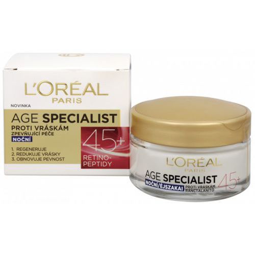 L'Oréal naktinis raukšlių kremas nuo 45 metų amžiaus specialistas