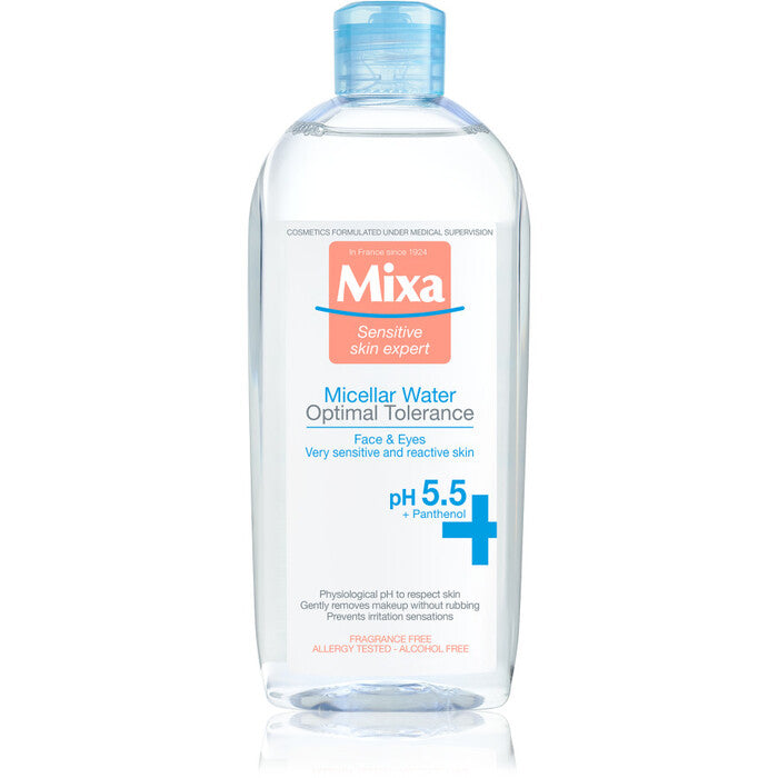 Mixa Micelinis valomasis vanduo (jautriai odai) – Mineralinis losjonas (400ml) Moterims