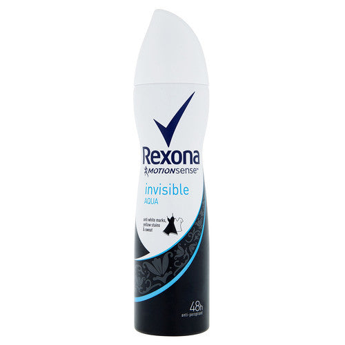 Rexona Motionsense Invisible Aqua antiperspirantas – purškiamas antiperspirantas (150ml) Moterims