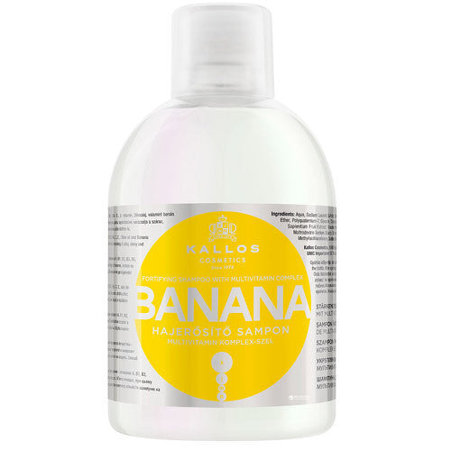 Kallos Banaani tugevdav šampoon multivitamiinide kompleksiga (1000ml) naistele