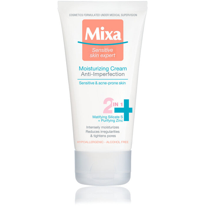 „Mixa Sensitive Skin Expert“ drėkinamasis kremas nuo odos defektų