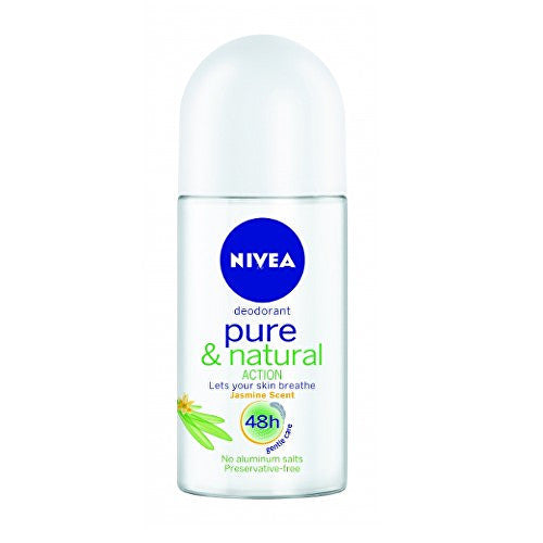 Nivea Grynas ir Natūralus jazminų dezodorantas (50ml) Moterims