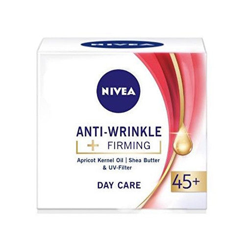 „Nivea“ stangrinamasis kremas nuo raukšlių – stiprinamasis kasdienis kremas nuo raukšlių nuo 45 metų.