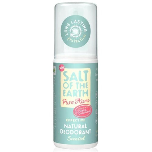 Salt-Of-The-Earth 100% natūralus dezodorantas Melon ir Cucumber Pure Aura (natūralus dezodorantas) 100 ml Moterims