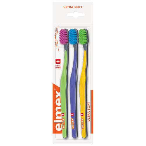 Elmex Ultra Soft dantų šepetėlis 3 vnt