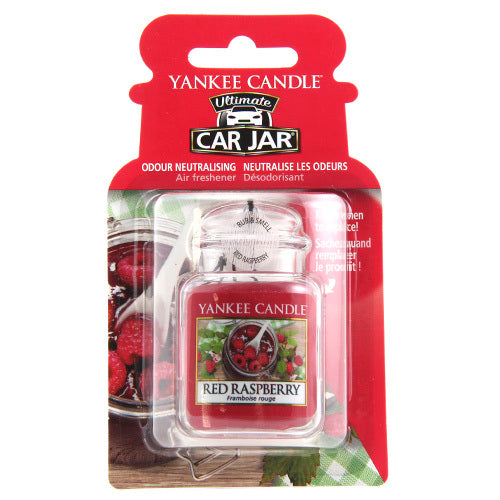 Yankee Cirle Red Raspberry Ultimate Car Jar (Vaarikas) – luksusauto etikett Unisex