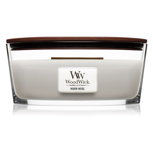 WoodWick Warm Wool – šilta žvakė