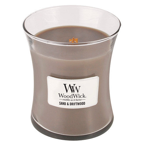 WoodWicki liiva- ja triivpuuvaas (liiv ja triivpuu) – lõhnaküünal (275,0 g) Unisex