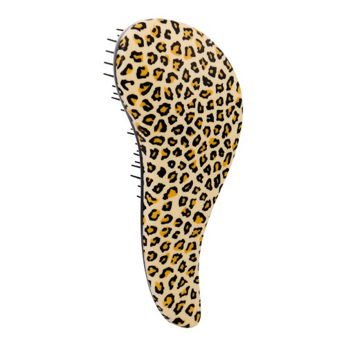 Dtangler Leopard Yellow - Plaukų šepetys su rankena