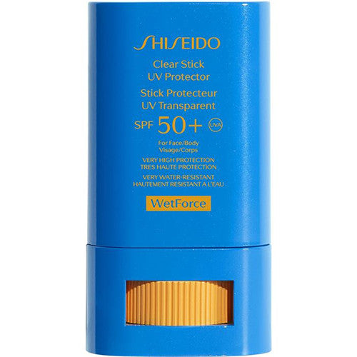 Shiseido SPF 50+ päikesekaitse (Clear Stick UV Protector) 15 ml 20,0 g naistele