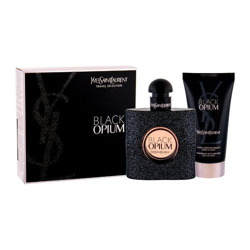 „Black Opium“ dovanų rinkinys EDP Kvepalai 50ml + kūno losjonas 50ml Moterims