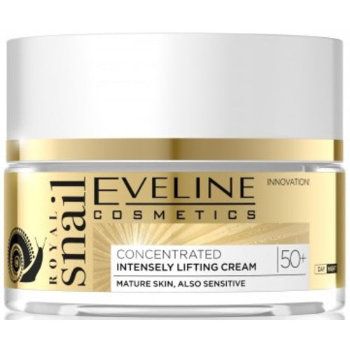 Eveline Cosmetics „Royal Snail“ koncentruotas intensyviai pakeliantis dieninis ir naktinis kremas 50+ 50ml