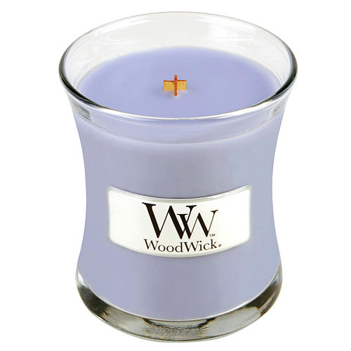 „WoodWick“ levirų SPA vaza („Lavender Spa“) – kvapni žvakė