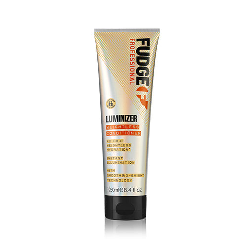 „Fudge Luminizer Weightless“ kondicionierius – kondicionierius ploniems ir susivėlusiems plaukams.