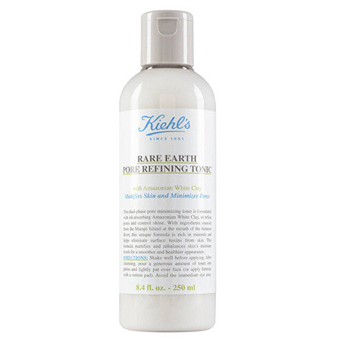 „Kiehls Rare Earth Pore Refining Tonic“ – odos tonikas, mažinantis perteklinį blizgesį.