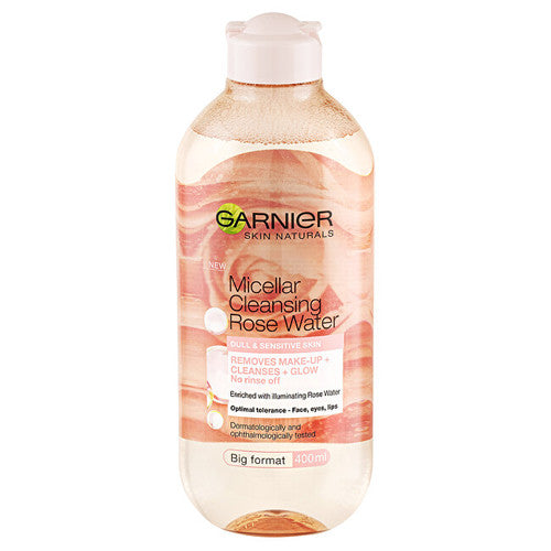 GARNIER Skin Naturals micelinis valomasis rožių viruo – micelinis viruo su rožių vireniu