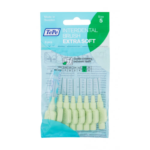TePe tarpdančių šepetėlis ypač minkštas (0,8 mm, 8 vnt.) - Labai smulkūs tarpdančių šepetėliai