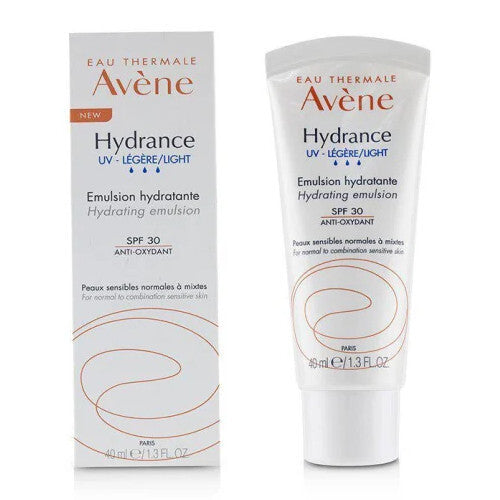 Avène „Hydrance Hydrating Emulsion SPF 30“ – drėkinamoji emulsija normaliai, mišriai ir jautriai odai.