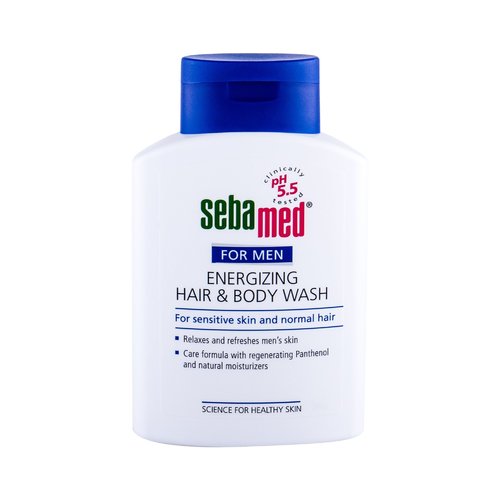 Sebamed For Men Energizuojantis plaukų ir kūno prausiklis – gaivinantis šampūnas ir dušo želė 2 viename