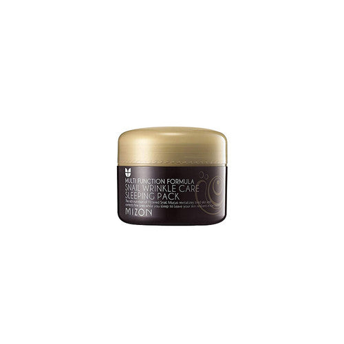 Mizon Snail Wrinkle Care Sleeping Pack - Atkuriamoji naktinė veido kaukė su sraigių sekreto filtratu 50% odos atjauninimui ir maitinimui (80ml) Moterims