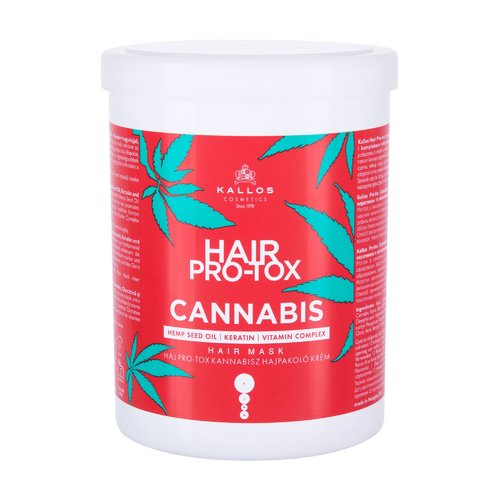 Kallos Hair Pro-Tox Cannabis Hair Mask - Kaukė pažeistiems plaukams (500ml) Moterims