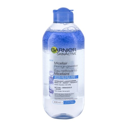 GARNIER SkinActive micelinis viruo – micelinis viruo makiažui nuo veido, akių ir lūpų pašalinti.