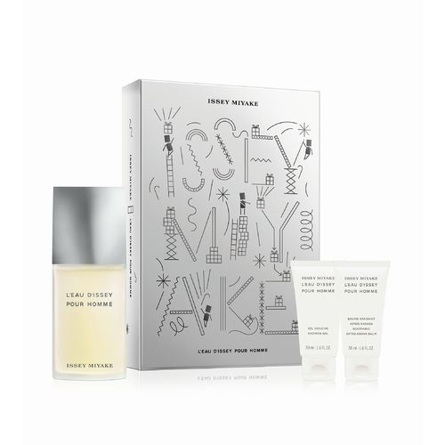 Issey Miyake L'Eau D'Issey pour Homme EDT dovanų rinkinys 125 ml, dušo gelis 50 ml ir Balzamas Po Skutimosi 50 ml