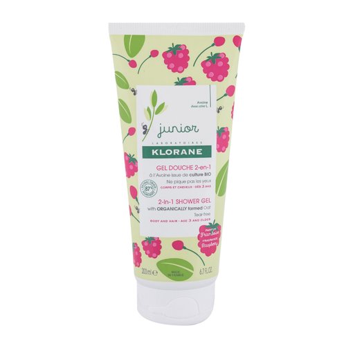 Klorane Junior Raspberry dušo gelis – dušo želė