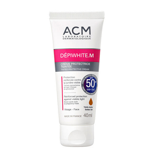 ACM Dépiwhite M toonitud kaitsekreem SPF 50 – toonitud kaitsekreem (40 ml) naistele