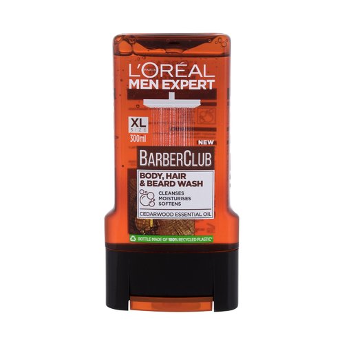 L'Oréal Professionnel Men Expert Barber Club kūno, plaukų ir barzdos prausiklis – šampūnas barzdai, plaukams ir kūnui