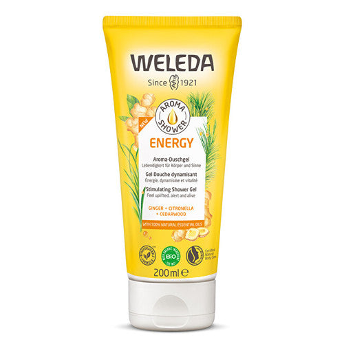 Weleda Aroma Shower Energy stimuleeriv dušigeel – stimuleeriv dušigeel (200 ml) naistele