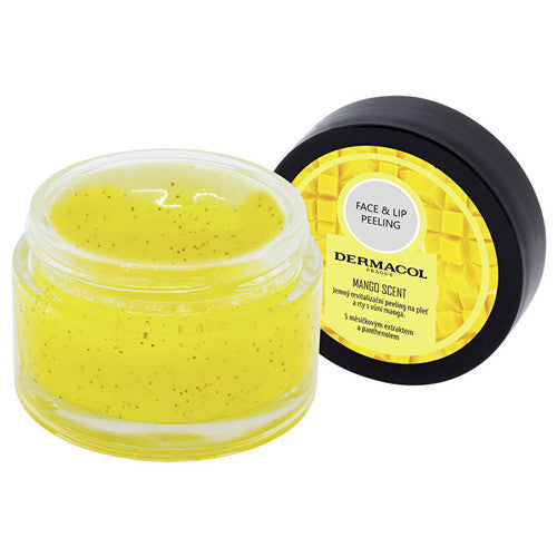 Dermacol Revitalizing Face and Huul Peeling Mango Peeling – elustav suhkrukoorimine näole ja huultele (50,0g) Naistele