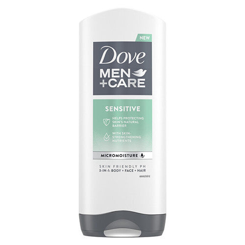 Dove Men+Care Sensitive dušigeel 3 in 1 400ml Meestele