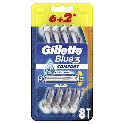 Gillette Blue3 Comfort (6 + 2 tk.) Meestele