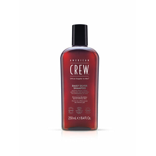 American Crew Kasdienis sidabrinis šampūnas (žilus plaukus) 250ml