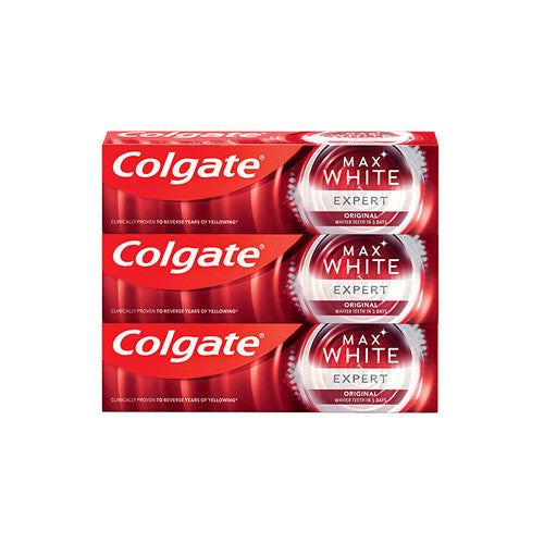 Colgate Originalus Max White Expert dantų šepetėlių rinkinys (75ml) Moterims