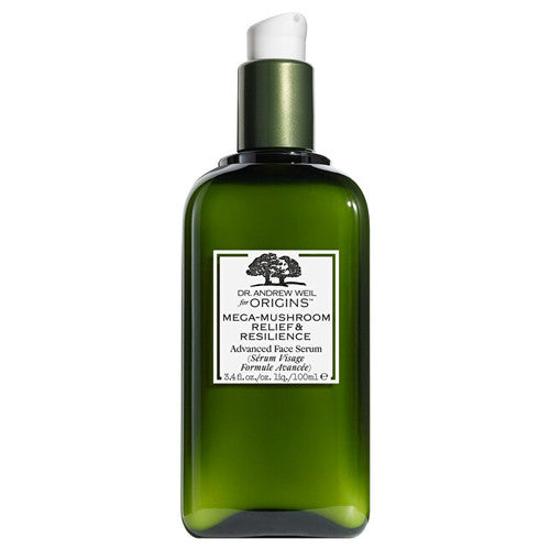 „Origins Mega-Mushroom Relief & Resilience Advanced Face Serum“ – raminamasis veido serumas