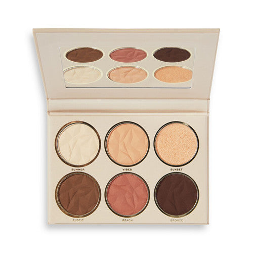 Makeup Revolution Revolution PRO Glam Mood Golden Hour paletė – akių šešėlių paletė 2 g Moterims