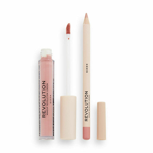 Makeup Revolution Karalienės lūpų kontūro rinkinys Moterims