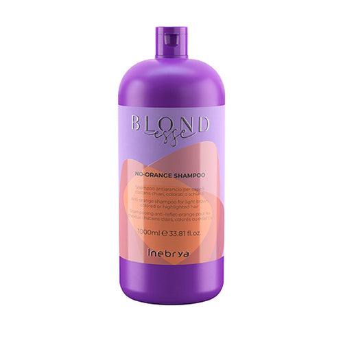 Inebrya BLONDESSE No-Orange šampoon (hele kastan, värvitud või pleegitatud juuksed) (1000ml) Naistele