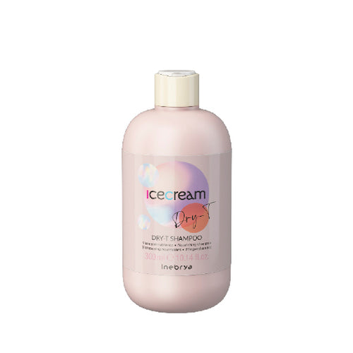 Inebrya Ice Cream Dry-T šampoon (kuivadele, särisevatele ja keemiliselt töödeldud juustele) (300ml) naistele