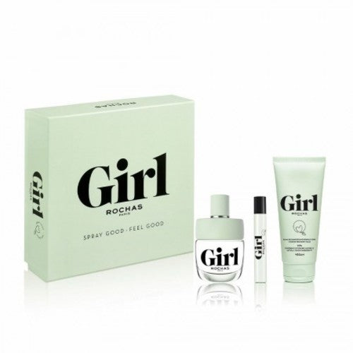 Rochas Girl dovanų rinkinys EDT 100 ml, kūno losjonas 100 ml ir Miniature EDT 7,5 ml Moterims