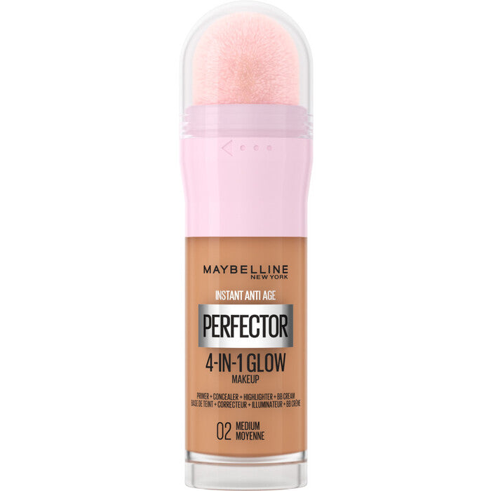 Maybelline Momentinio tobulinimo 4 viename makiažo pagrindas, suteikiantis švytėjimo, 20 ml