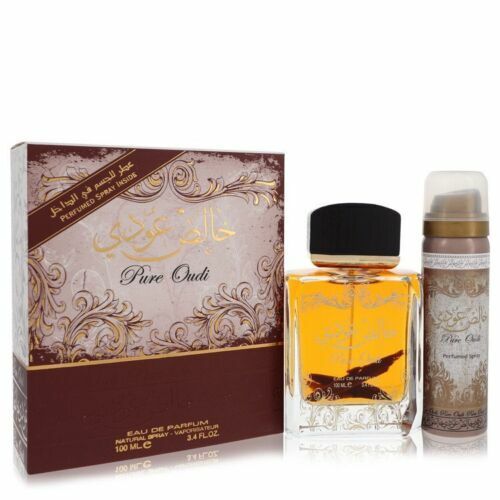Lattafa Perfumes Pure Oudi Gift Set EDP 100 ml ja Deodorant Spray 50 ml Unisex
