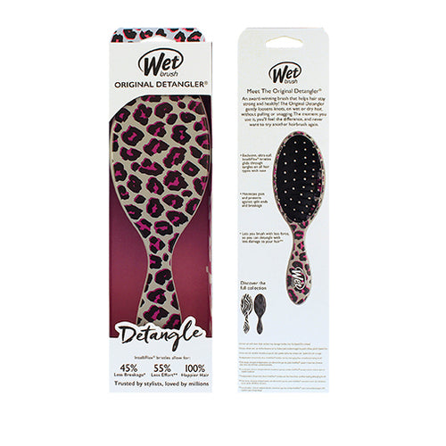 Wet Brush Original Detangler Safari Pink Leopard Moterims