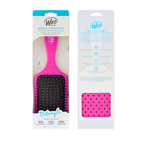 Wet Brush Paddle Detangler Pink Moterims